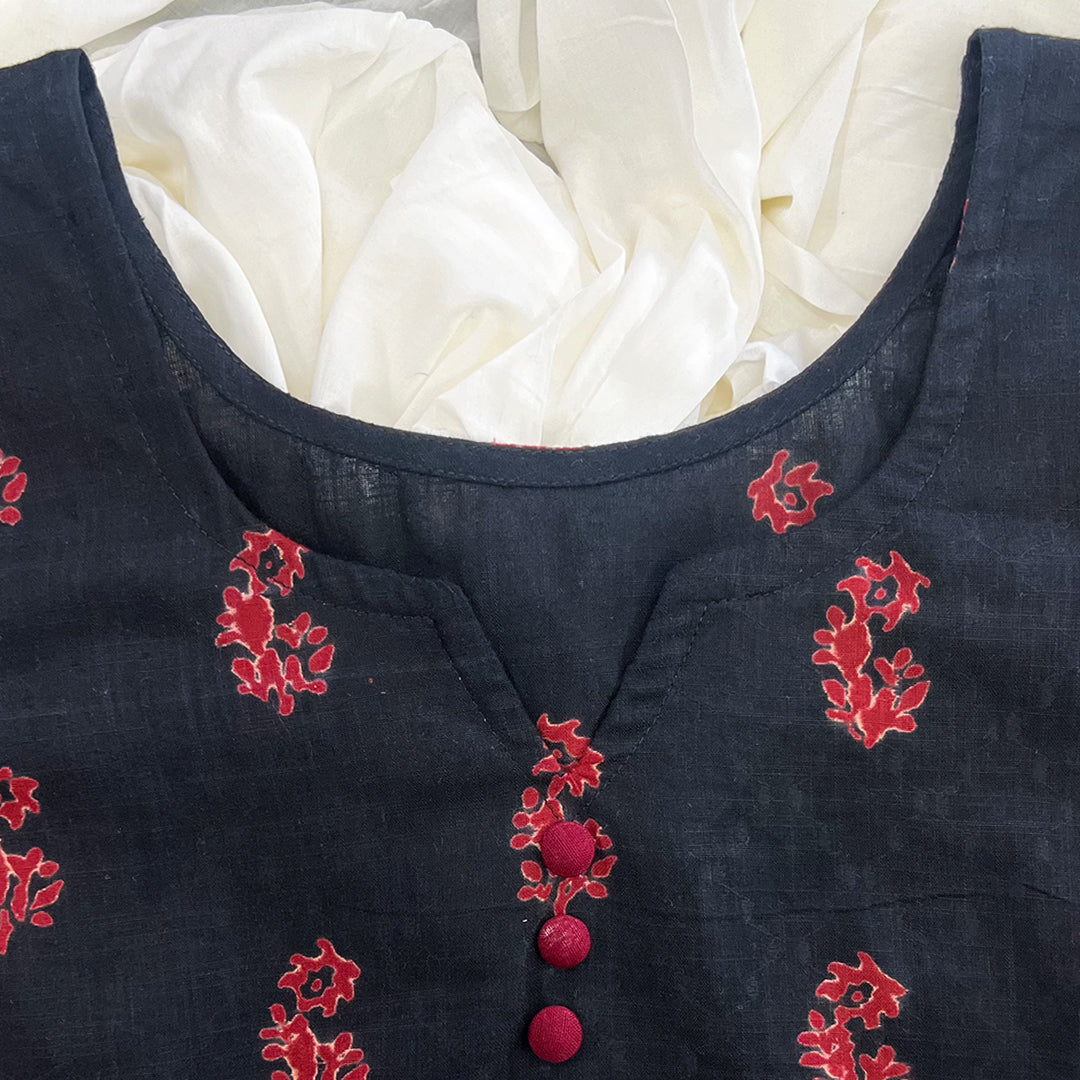 Cotton Kurta with Pockets