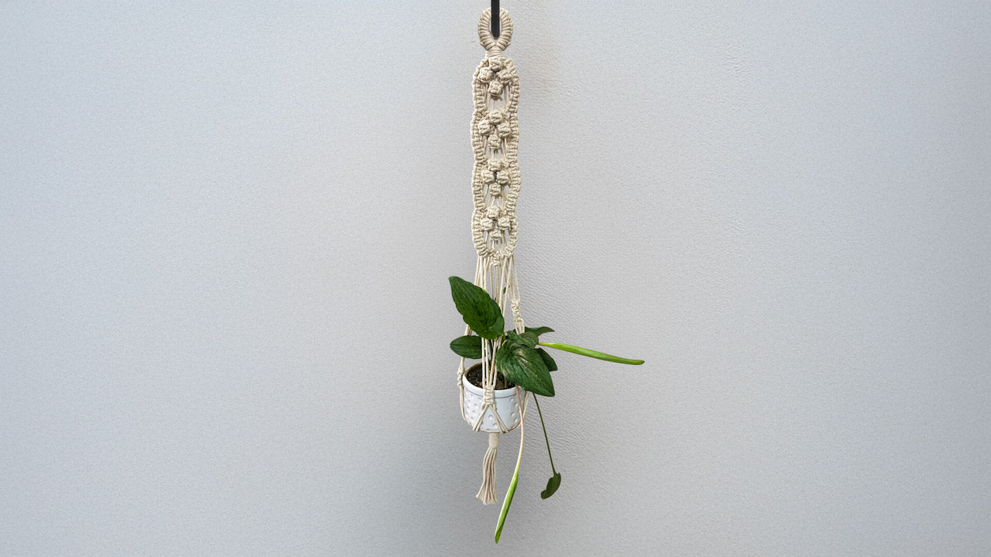 Macrame Planter Four Knots Design