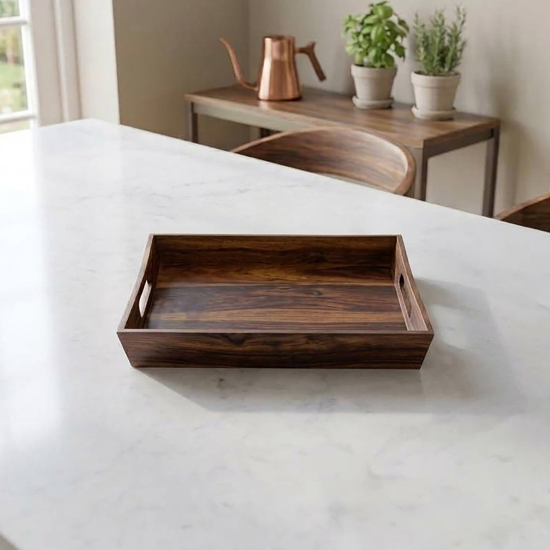 Rectangle Tray in Sheesham Wood