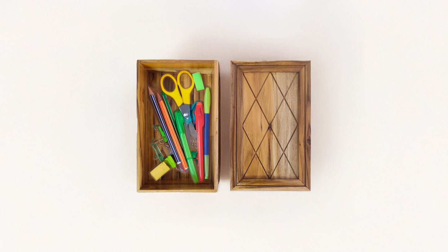 Storage Box in Teak Wood
