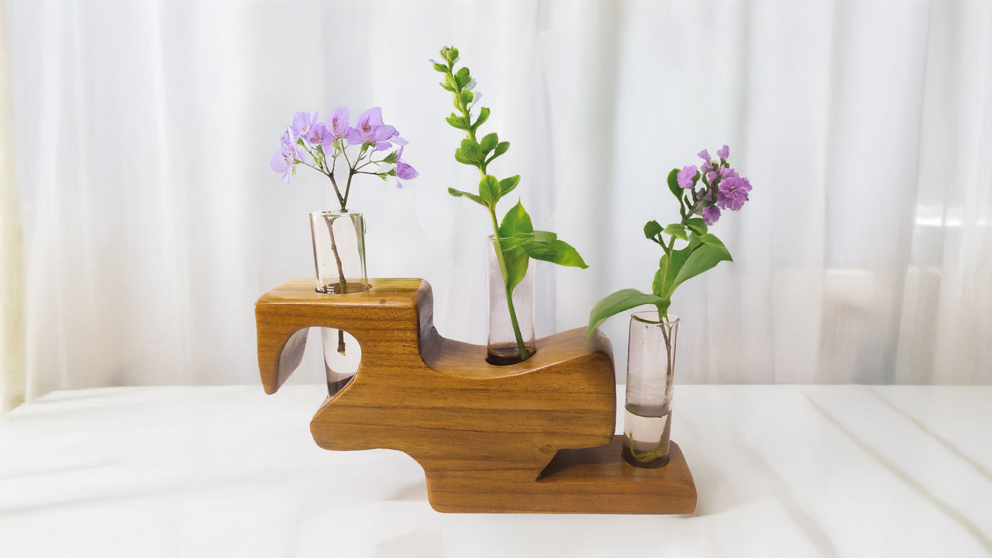 Perching Eagle Triple Test Tube Planter 02