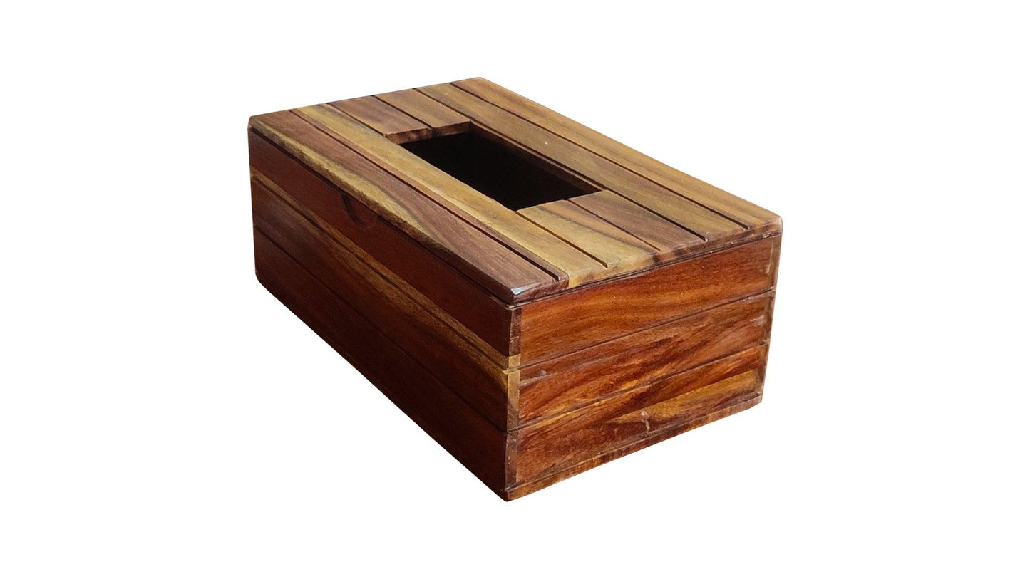 Handmade Sheesham Wood Tissue Box