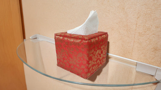 Brocade Tissue Box Vertical