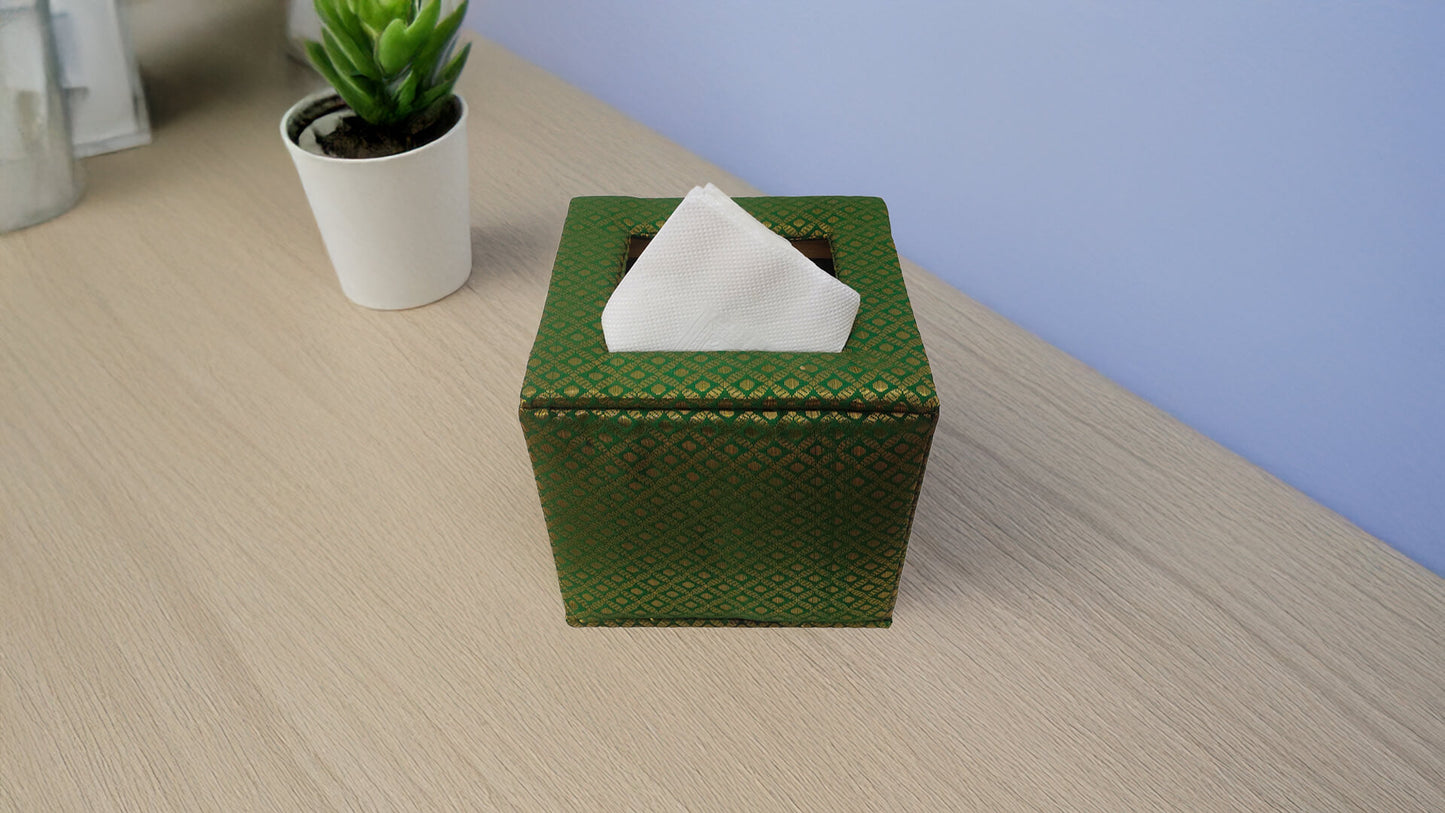 Brocade Tissue Box Vertical