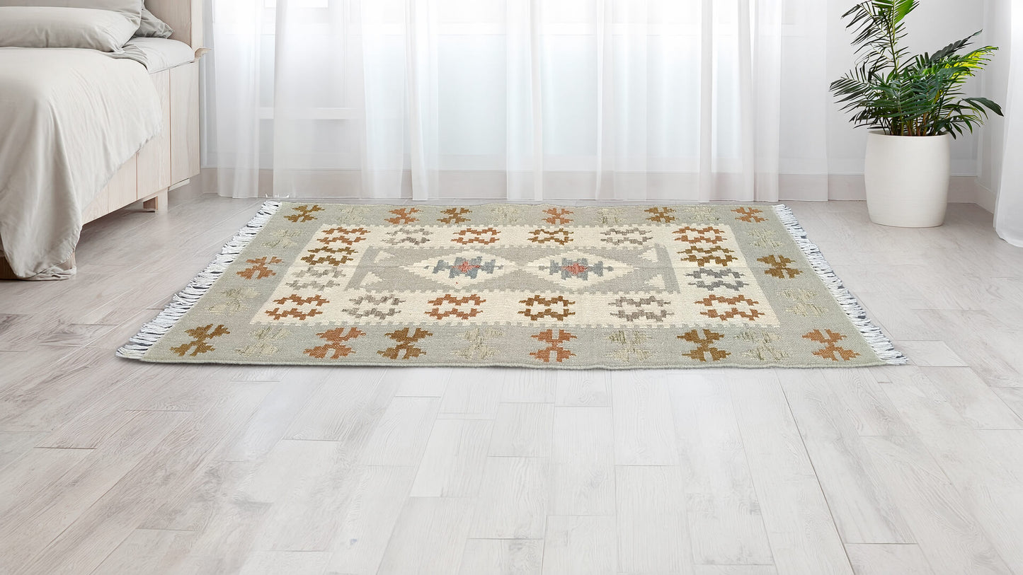 Beige Dhurrie