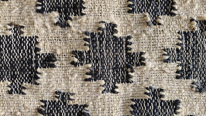 Beige and Black Dhurrie