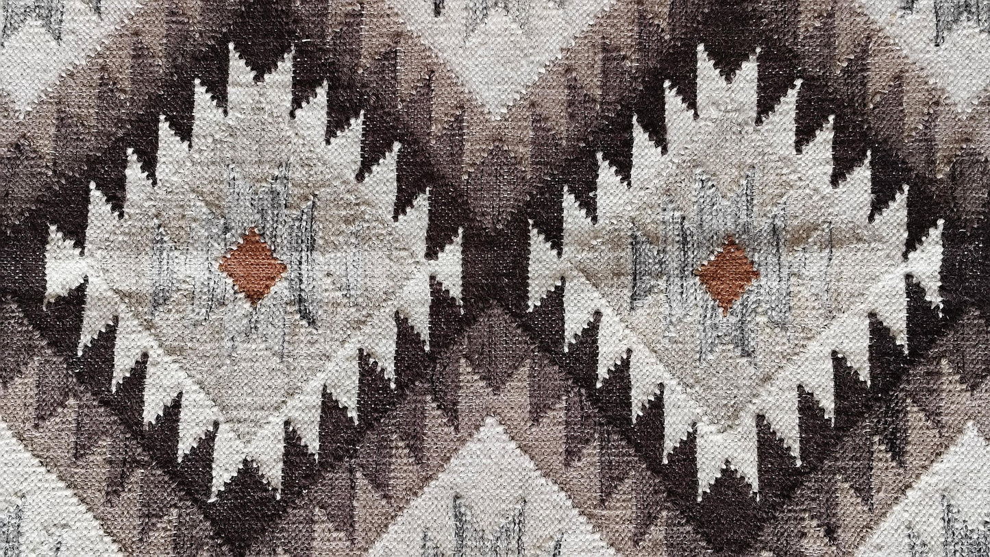 Beige and Brown Dhurrie