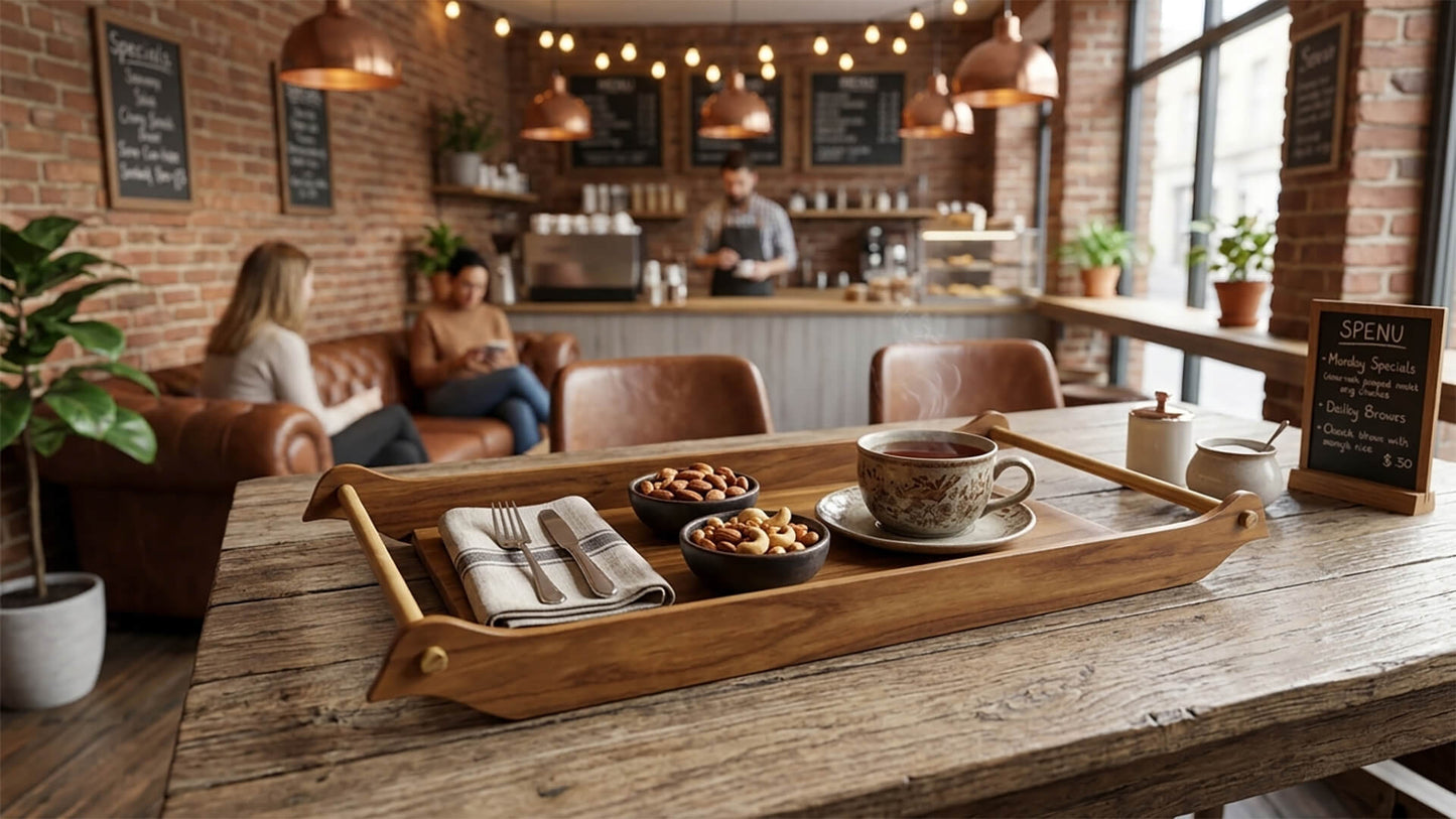 Bird Tray in Teakwood