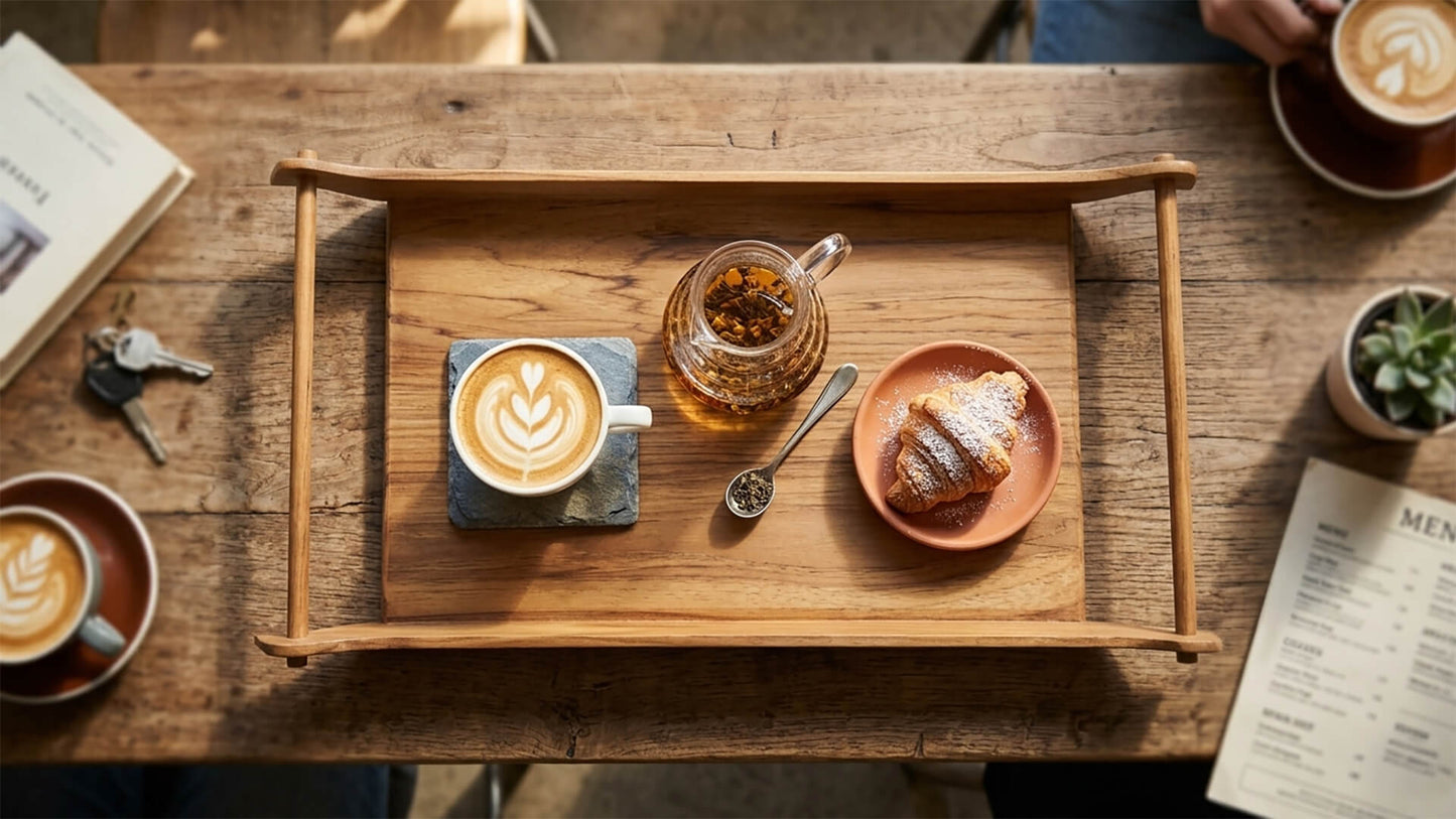 Bird Tray in Teakwood