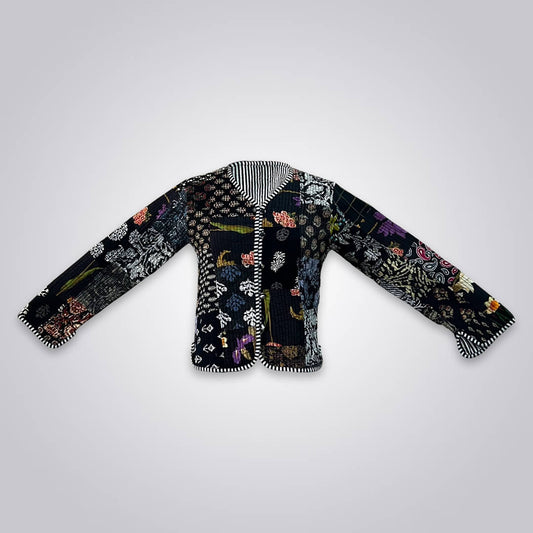 Cotton Quilted Reversible Crop Jackets