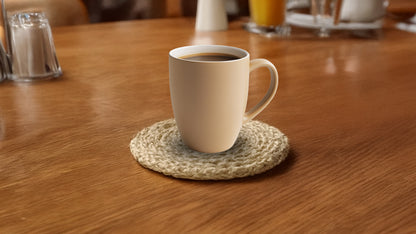 Bleached Jute Coasters
