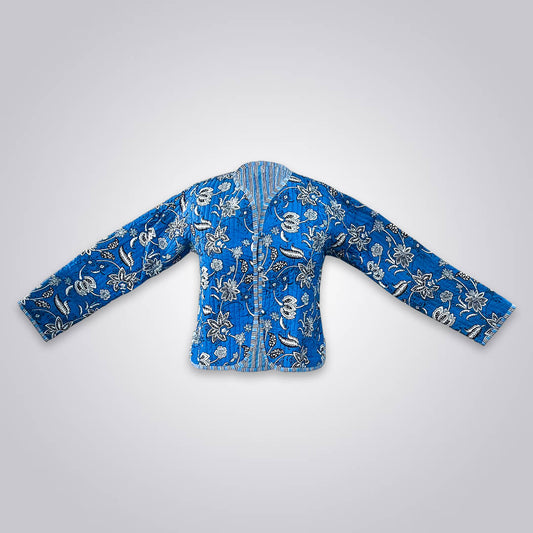 Cotton Quilted Reversible Crop Jackets