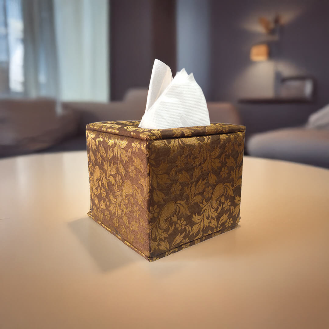 Brocade Tissue Box Vertical