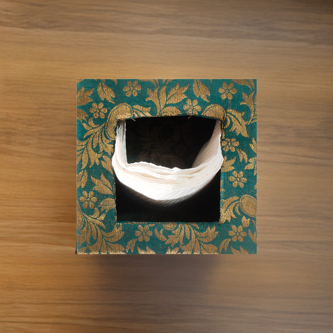 Brocade Tissue Box Vertical