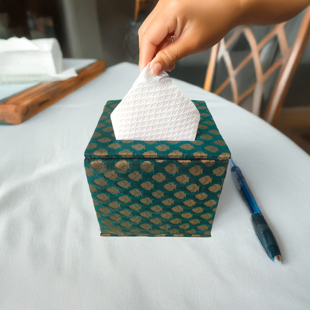 Brocade Tissue Box Vertical
