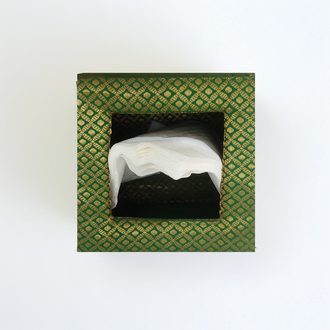 Brocade Tissue Box Vertical