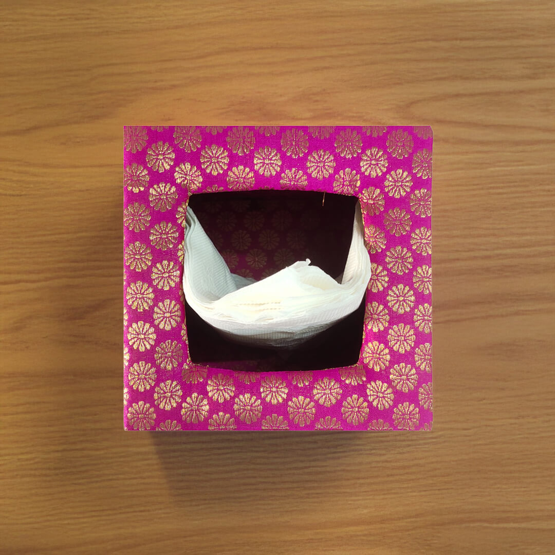 Brocade Tissue Box Vertical