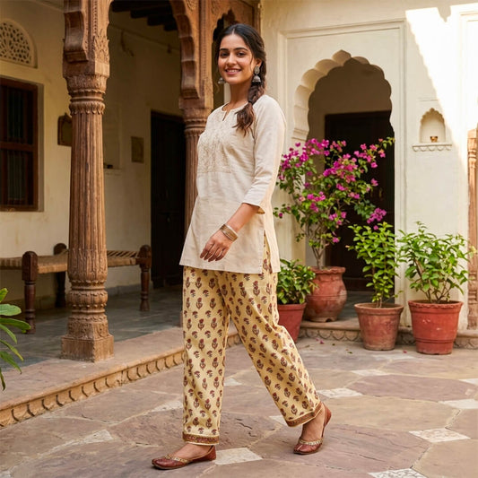 Casual Pant in Jaipuri Cotton