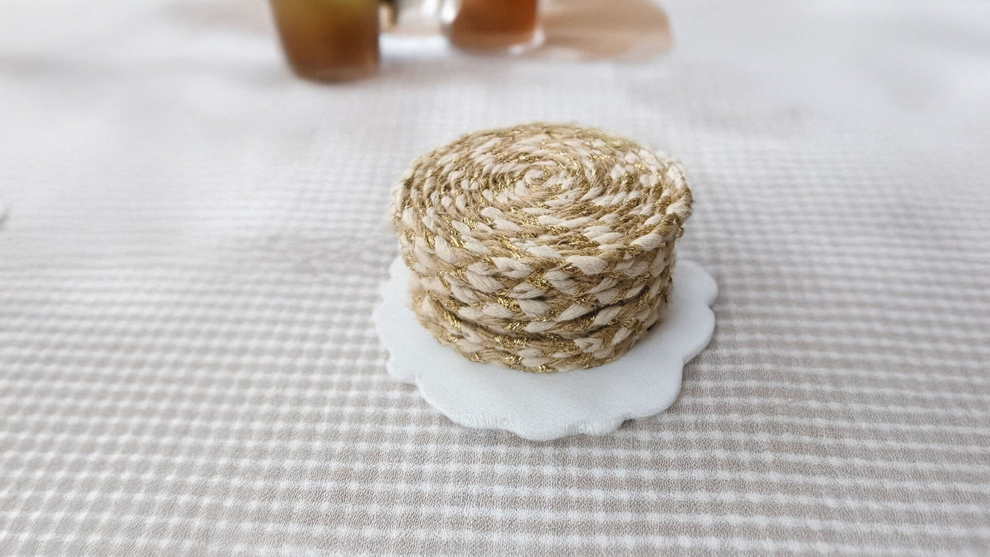 Thread and Zari Coasters