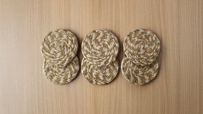Thread and Zari Coasters