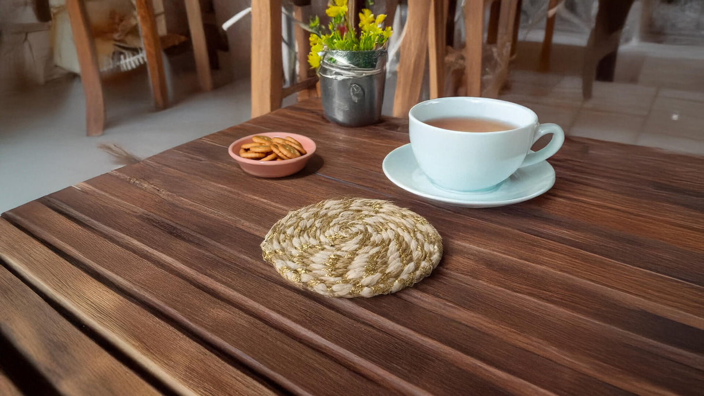 Thread and Zari Coasters