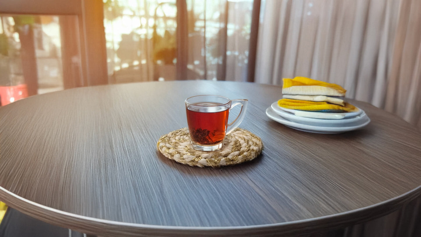 Thread and Zari Coasters
