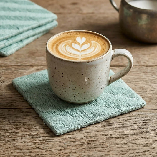 Coaster and Placemat Set - Feather weave
