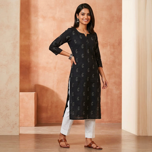 Cotton Kurta with Pockets