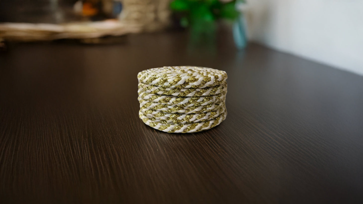 Cotton and Zari Coasters