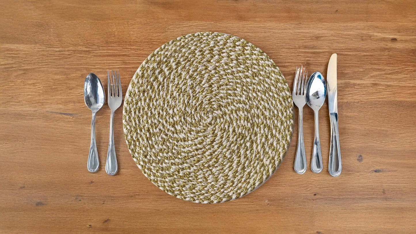 Cotton and Zari Placemats