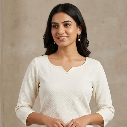 Dobby Cotton Short Kurti