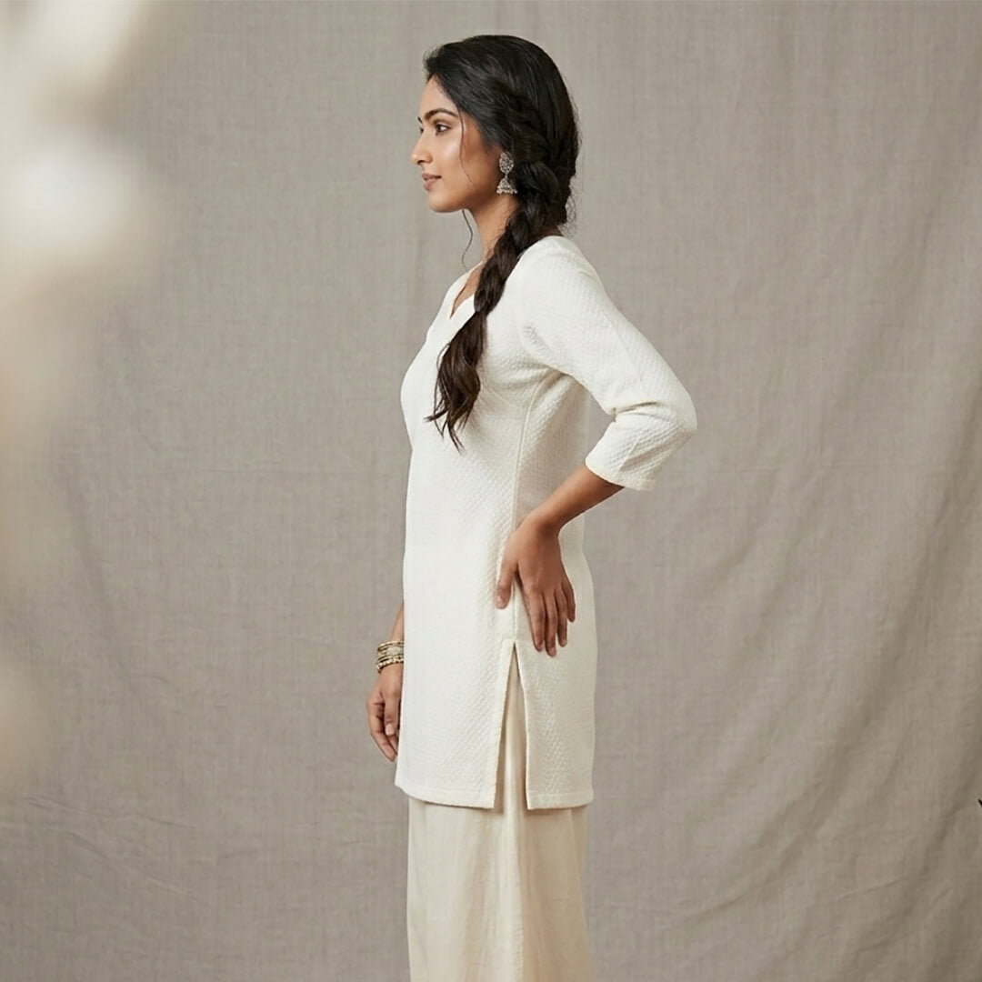 Dobby Cotton Short Kurti