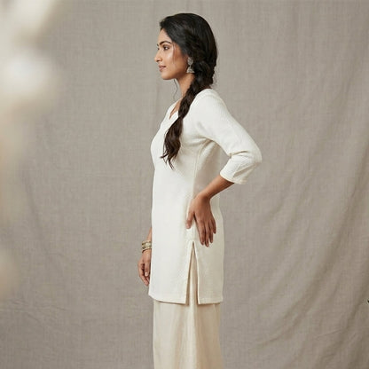 Dobby Cotton Short Kurti