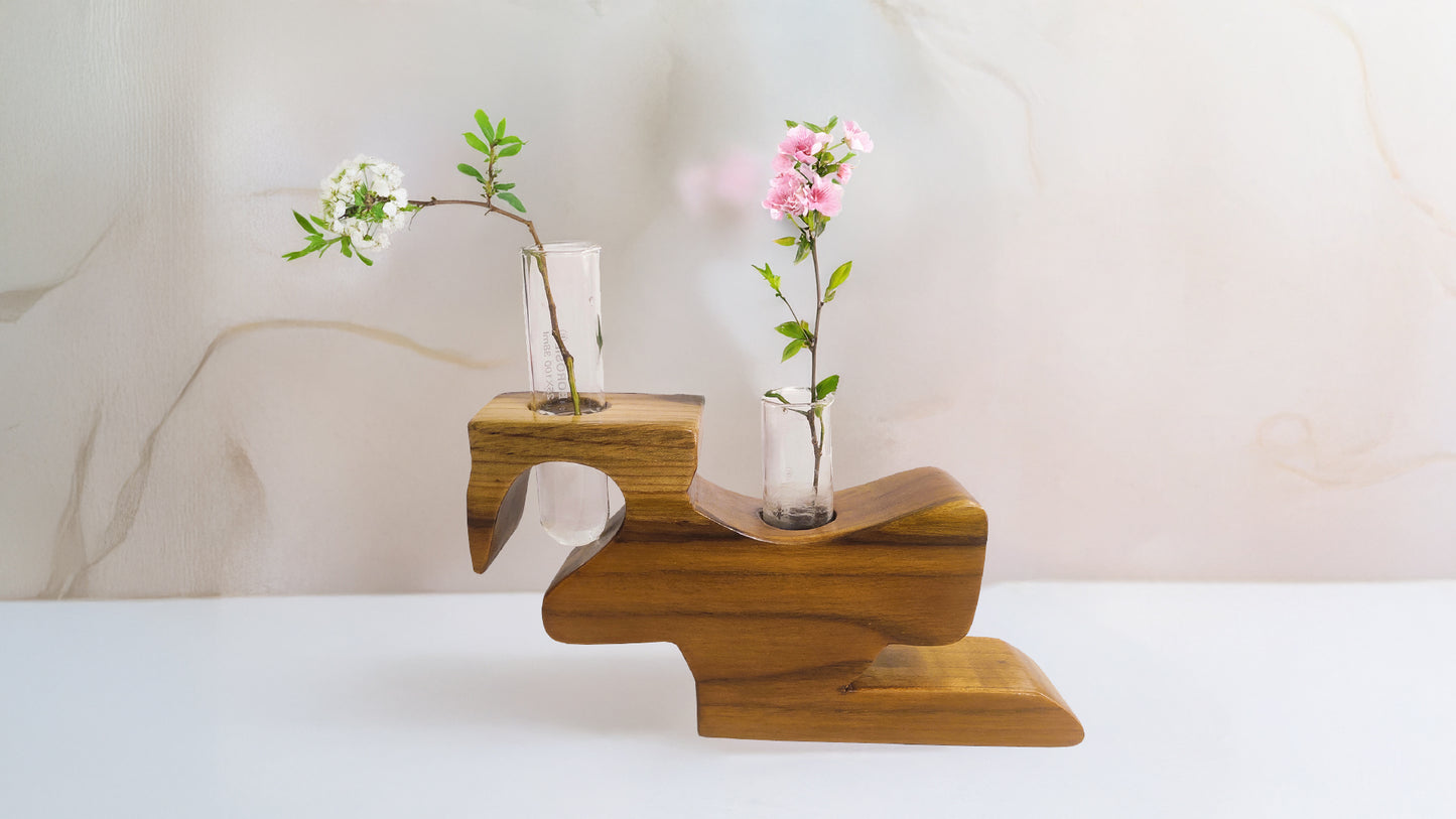 Perching Eagle Dual Test Tube Planter