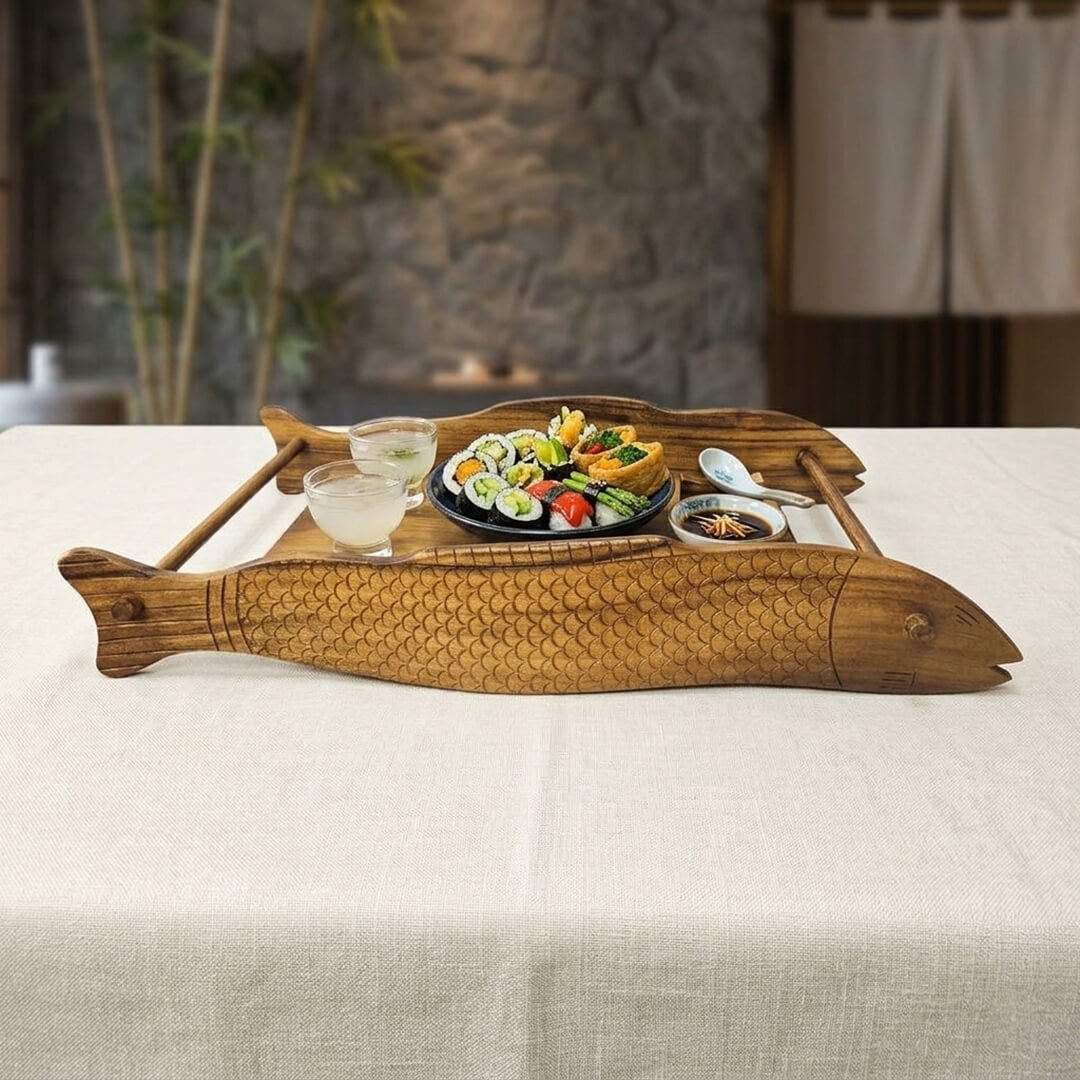 Fish Tray in Teakwood