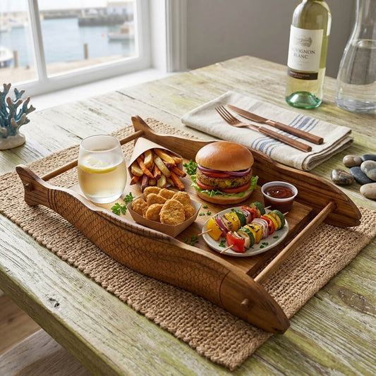 Fish Tray in Teakwood