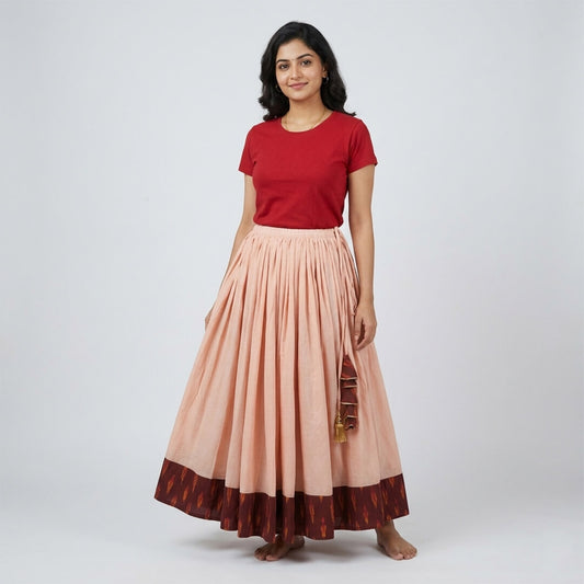 Ghaghra Skirt with Ikkat Border