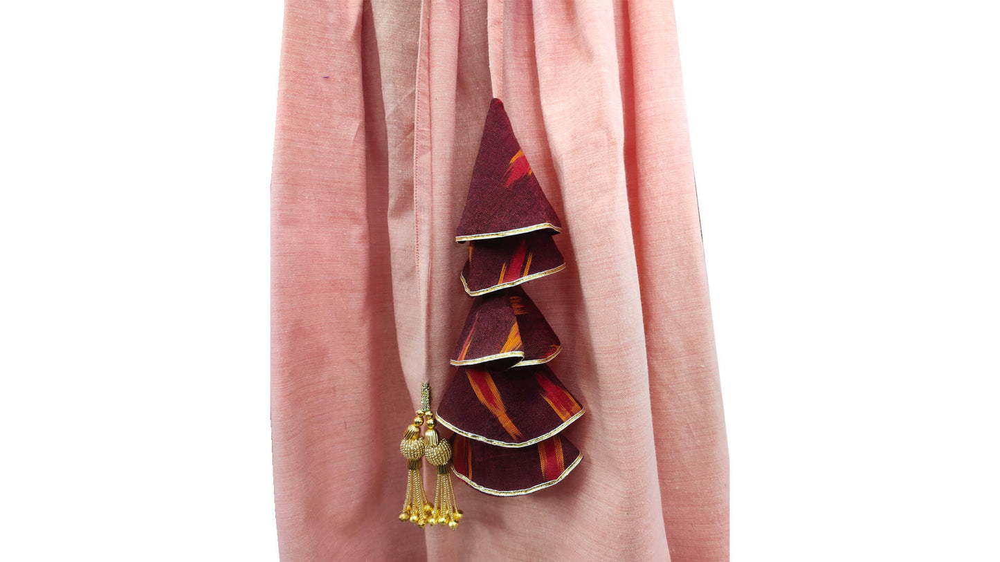 Ghaghra Skirt with Ikkat Border