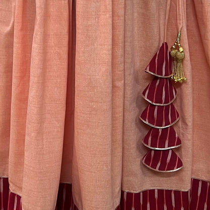 Ghaghra Skirt with Ikkat Border