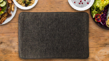 Jute and Cotton Double Sided Placemats - Jute Black