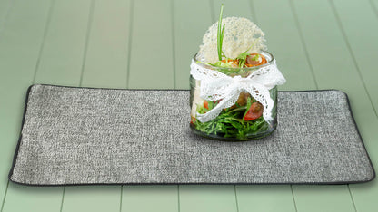 Jute and Cotton Double Sided Placemats - Light Gray