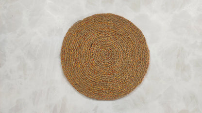 Jute and Yellow Thread Placemats