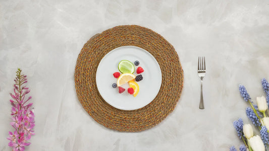 Jute and Yellow Thread Placemats