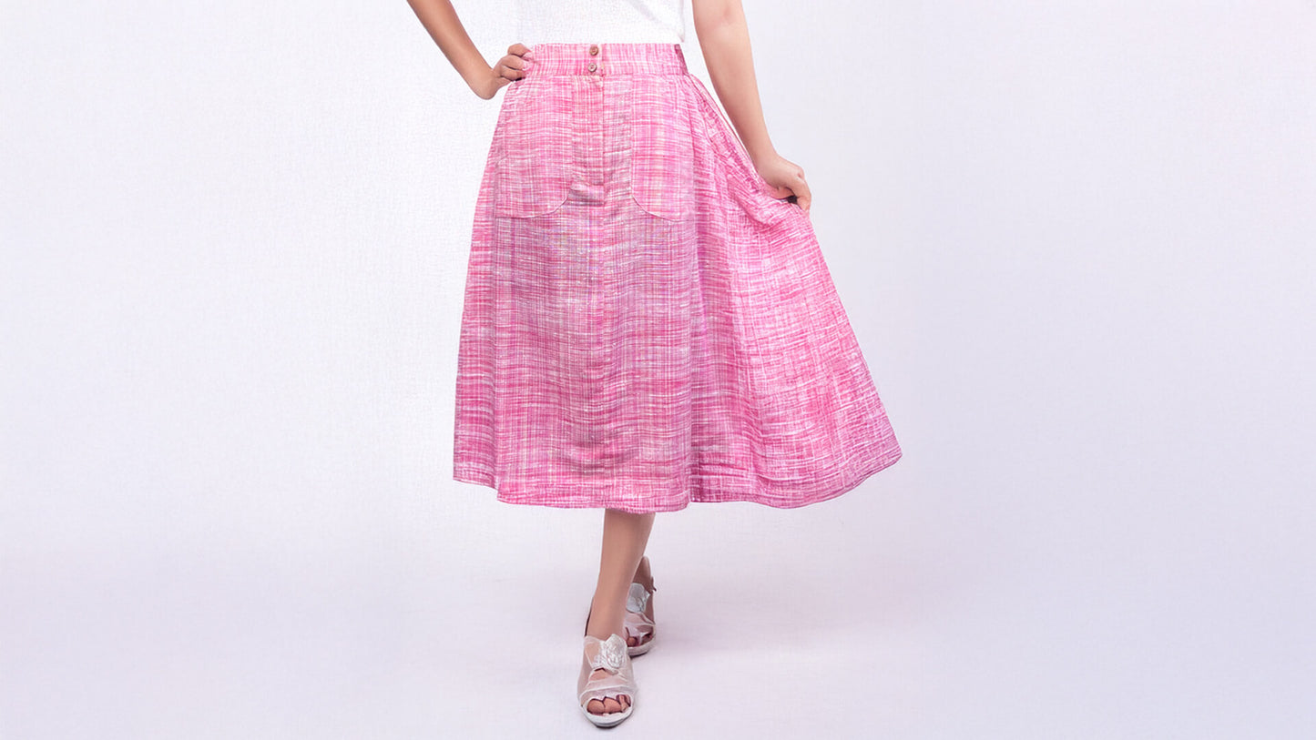 Khadi Skirt with Pockets