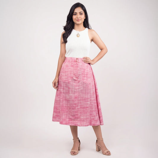 Khadi Skirt with Pockets
