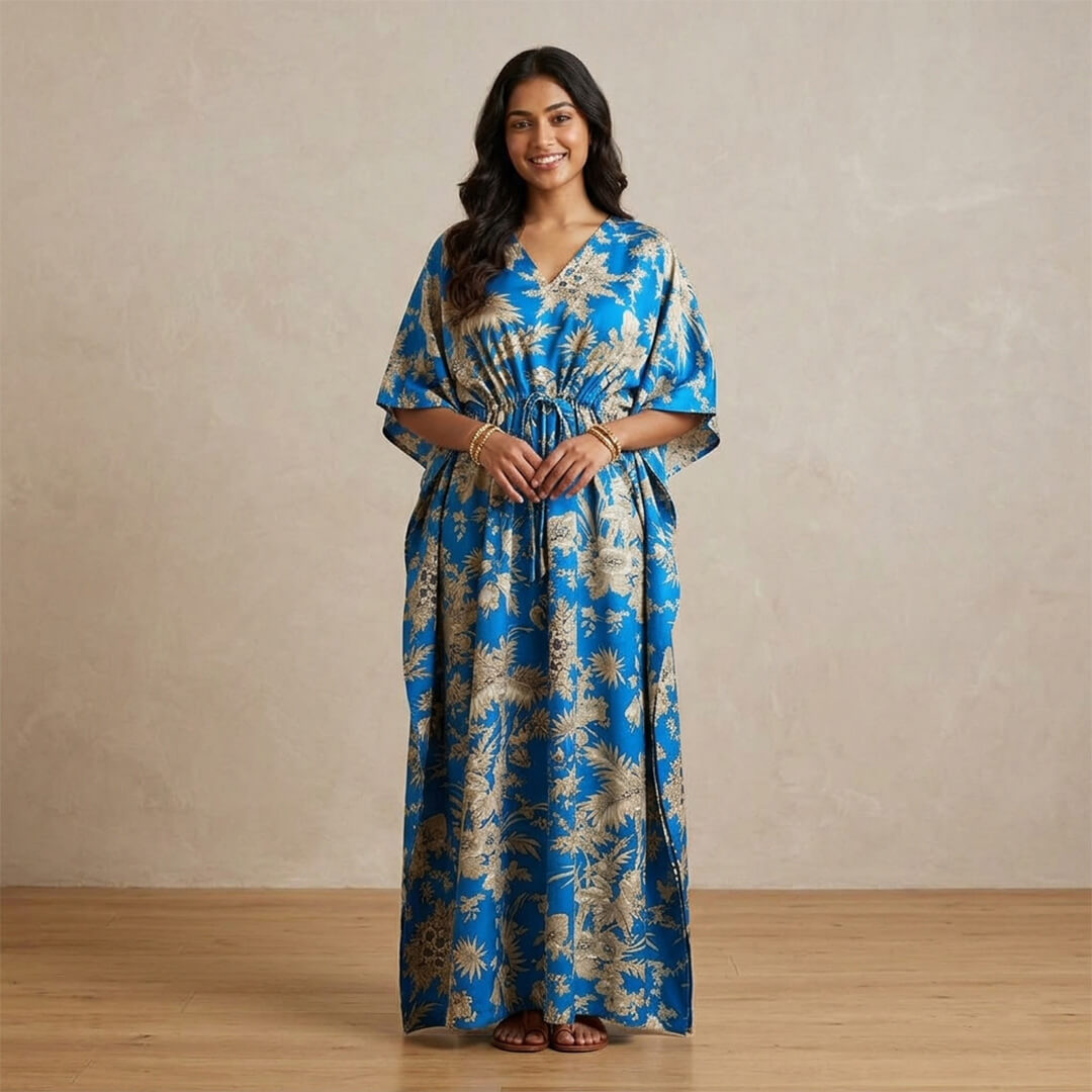 Kimono Printed Kaftan Free Sizes