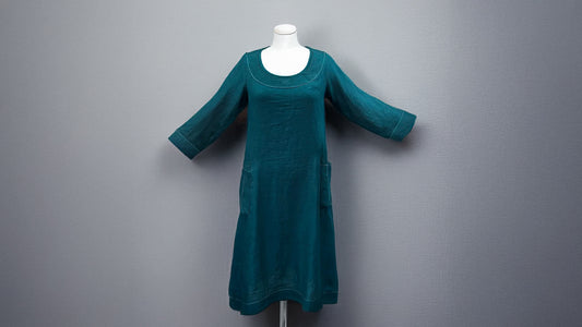 Linen Dress with Pockets