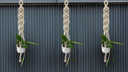 Macrame Planter Four Knots Design