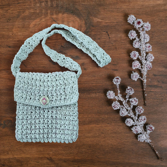 Macramé Sling Bags with Handmade Buttons