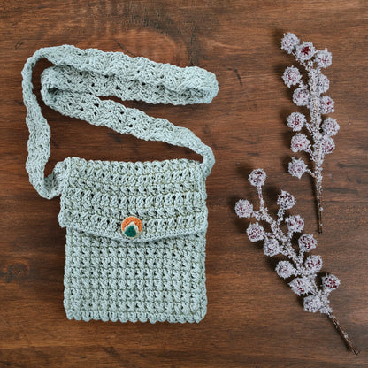 Macramé Sling Bags with Handmade Buttons